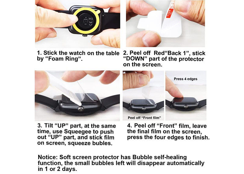 Apple Watch Ultra Screen Protector 49mm Soft Flexible TPU Anti Scratch Self Healing