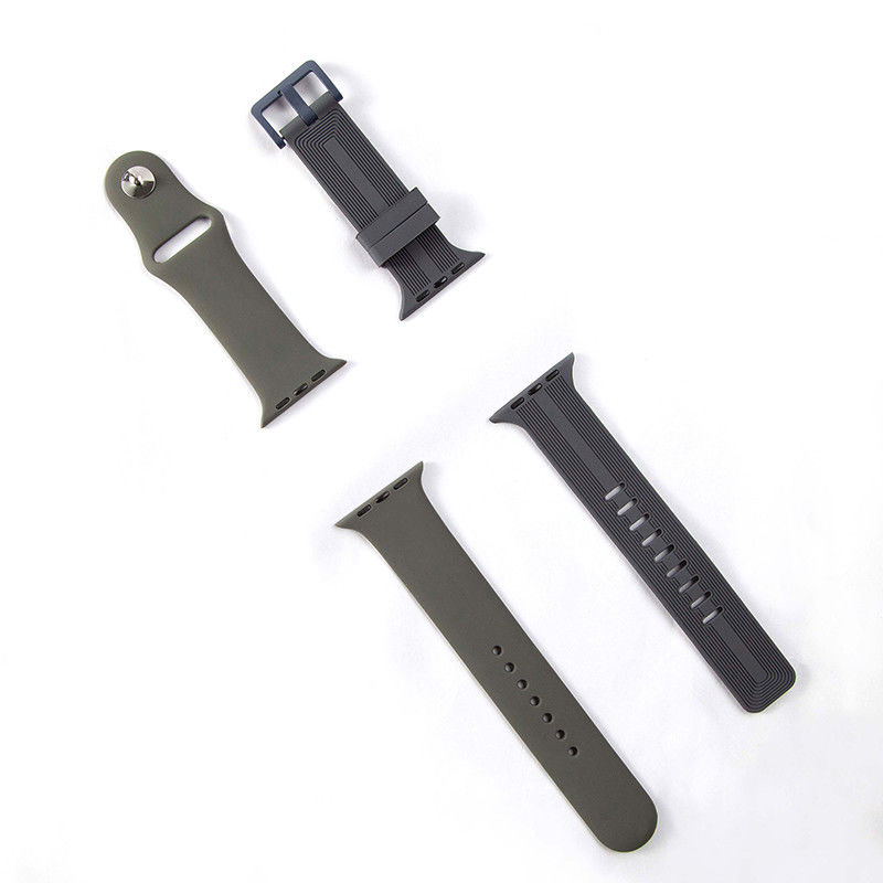 Classic Mens Silicone Watch Straps For Apple Watch Band