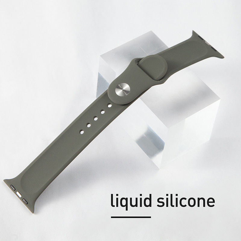 Classic Mens Silicone Watch Straps For Apple Watch Band